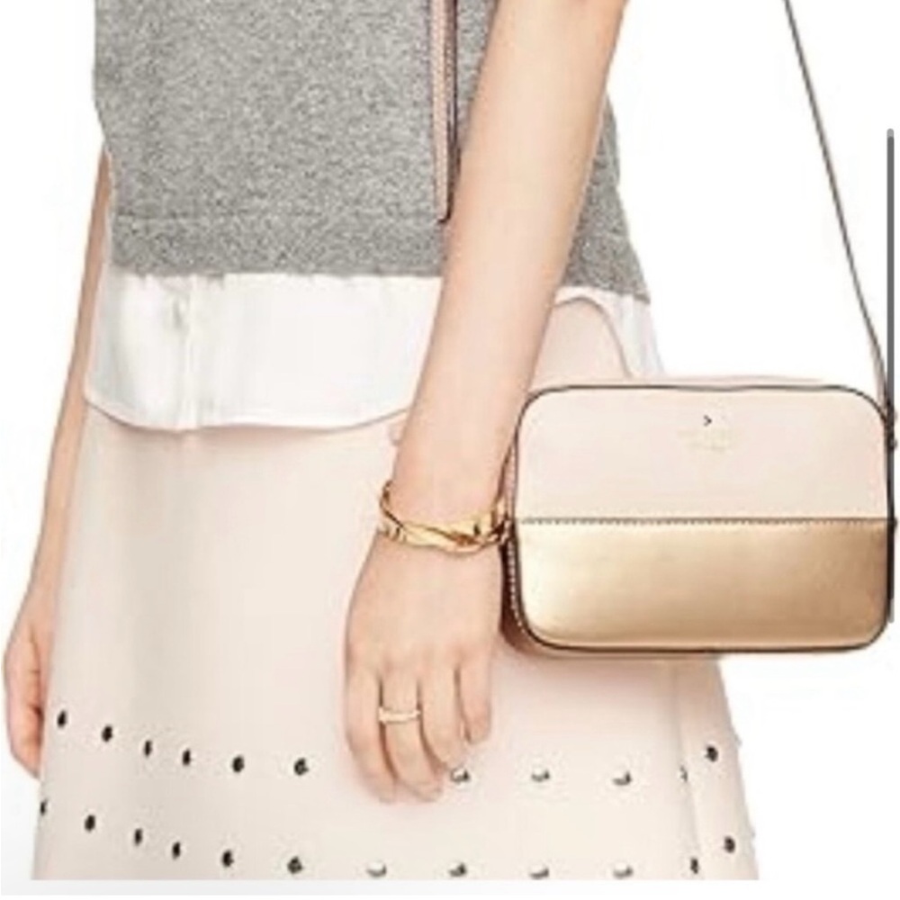 Kate Spade Cream and Gold Crossbody Bag - Picture 2 of 14